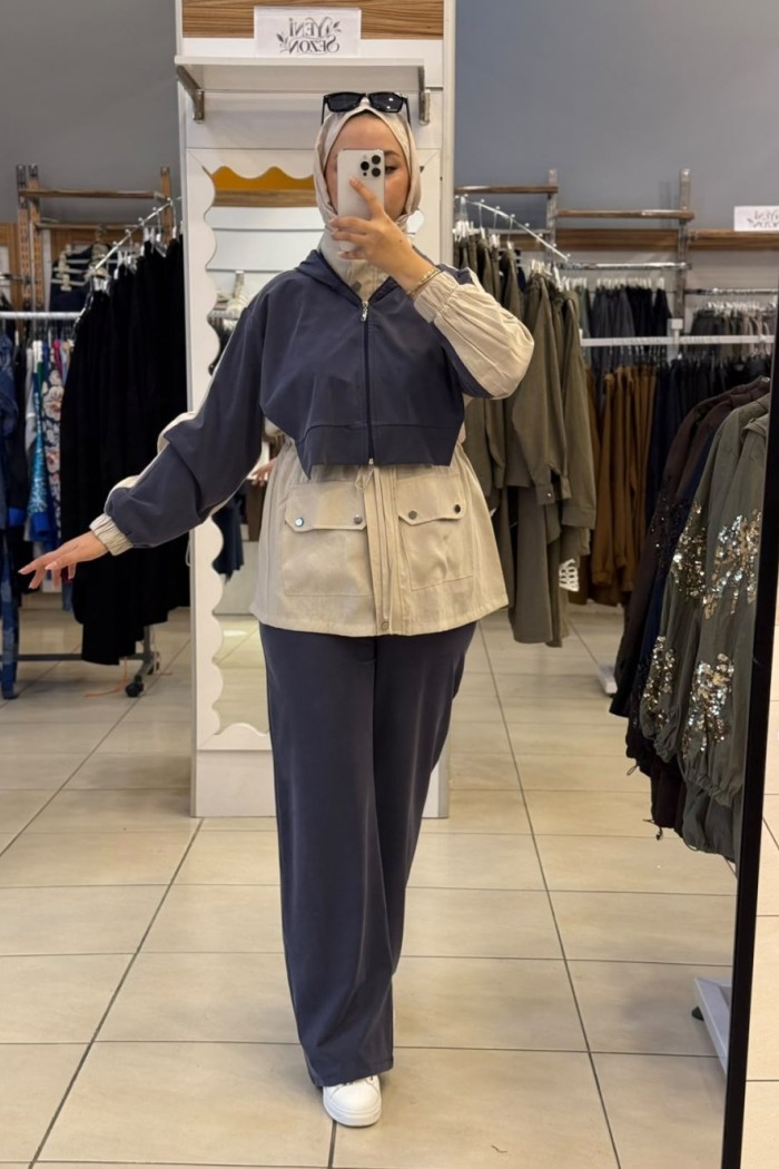 033 Lacoste Tensel Takım Mavi