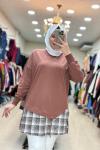 10572 HALKALI SWEAT Kahverengi