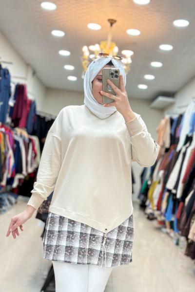 10572 HALKALI SWEAT Bej