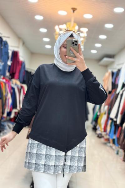 10572 HALKALI SWEAT Siyah