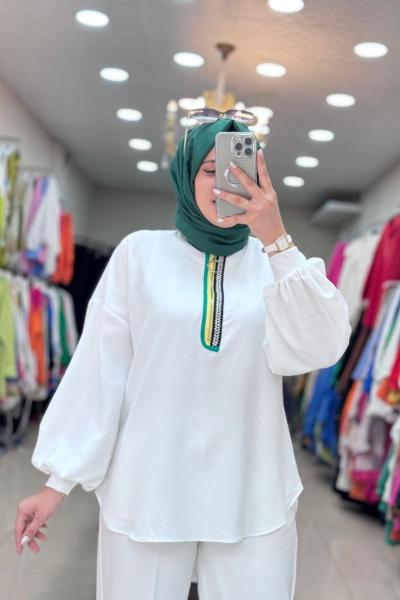 1070 Sare Tunik Ekru