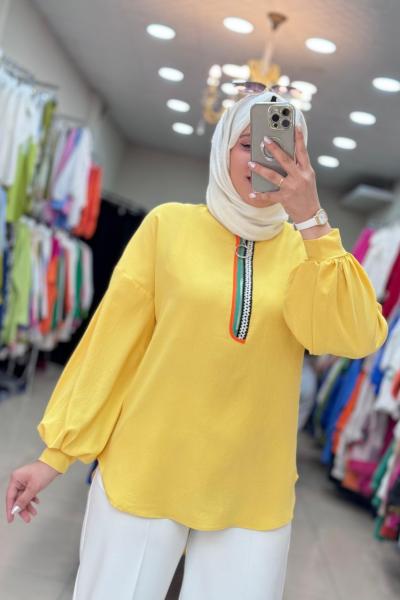 1070 Sare Tunik Sarı