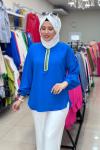 1070 Sare Tunik Mavi