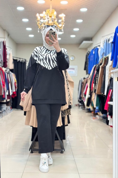 120050 Zebra Payet Takım  Siyah