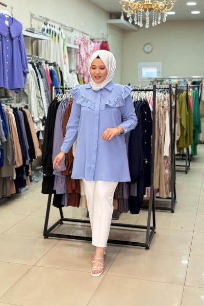 1230 Linda Gömlek  Bebe Mavisi