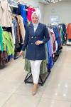 1545 PARILTILI BLAZER CEKET   Lacivert