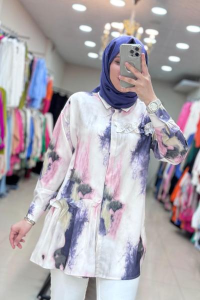 2000 Fulya Gömlek Mor