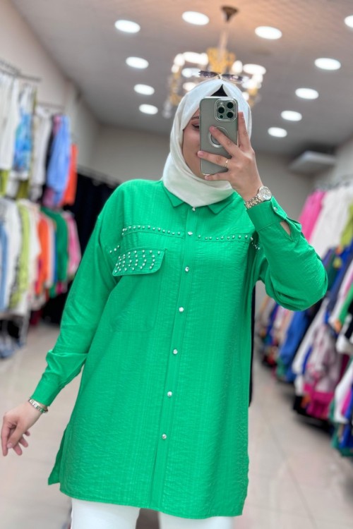 2004 TAŞLI GÖMLEK  Yeşil