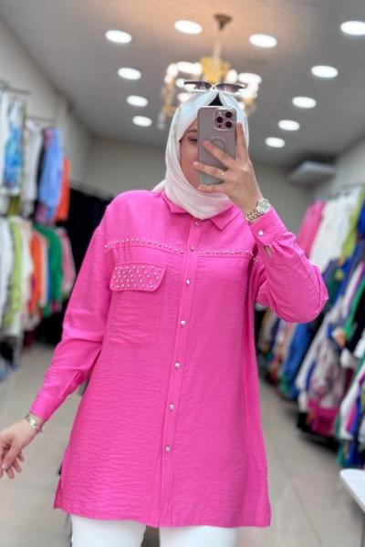 2004 TAŞLI GÖMLEK  Pembe