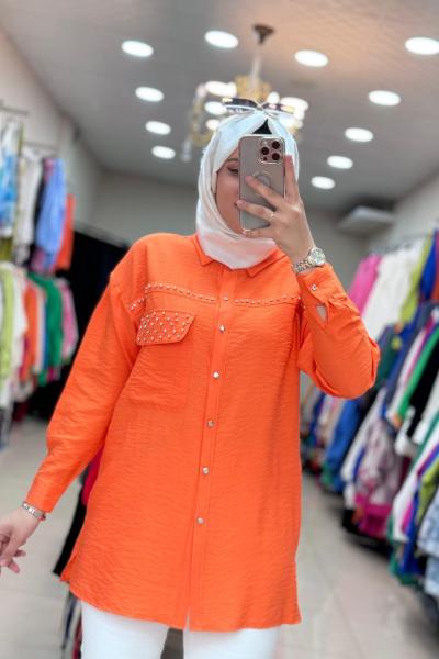 2004 TAŞLI GÖMLEK  Turuncu