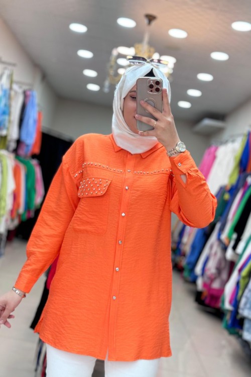 2004 TAŞLI GÖMLEK  Turuncu