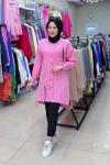 2014 Siyah Çizgili Tunik Pembe