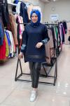 2031 KOLU DESENLİ SWEAT Lacivert