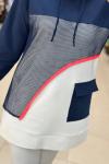 2036 FİLELİ SWEAT Lacivert