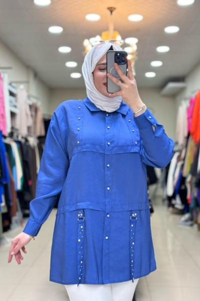 2054 TAŞ GÖMLEK  Mavi