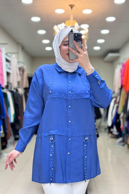 2054 TAŞ GÖMLEK  Mavi