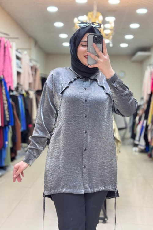 2056 ELZA GÖMLEK  Antrasit