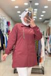 2086 BÜZGÜLÜ GÖMLEK  Bordo