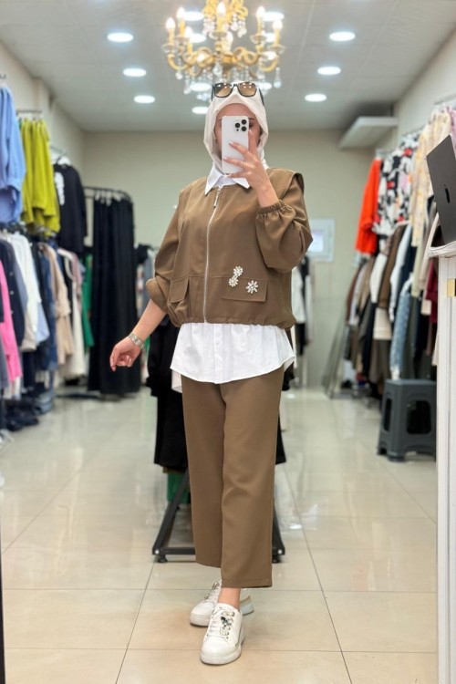 2122  Elisa  3lü Takım Haki