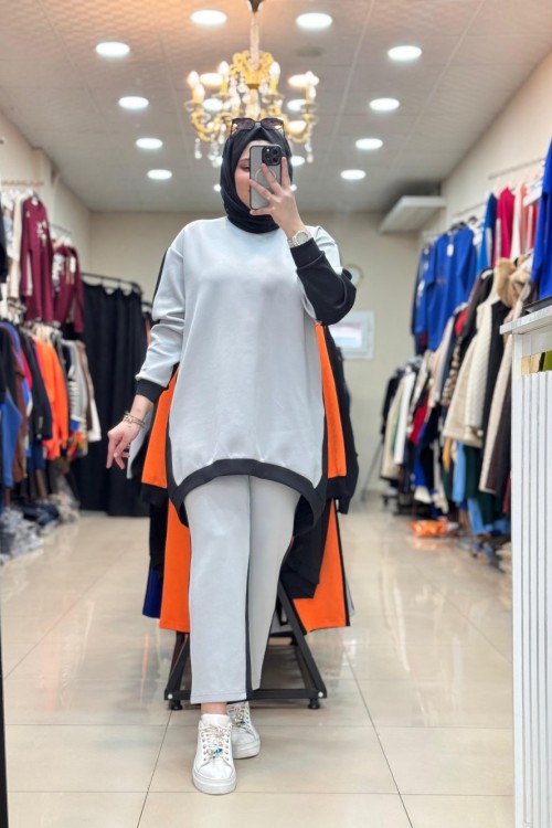 2317028 LEVİDOR TUNİK TAKIM Gri