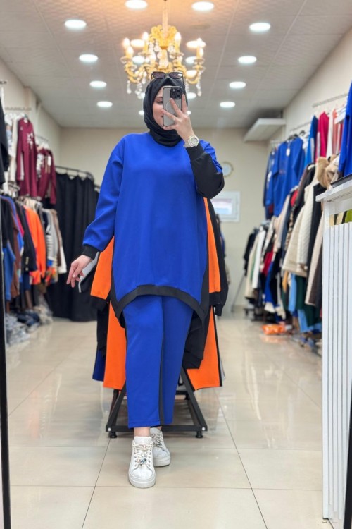 2317028 LEVİDOR TUNİK TAKIM Saks Mavisi