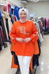 270041 KEEP YAZILI  SWEAT Turuncu