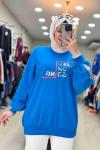 270041 KEEP YAZILI  SWEAT Saks Mavisi