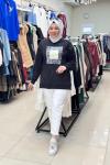 270106 DAMLA DESENLİ SWEAT Siyah