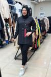 2939 Fileli Tunik Siyah  Siyah