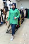 2939 Fileli Tunik Yeşil Benetton Yeşil