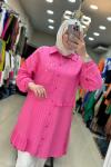 2949 Bürümcük Tunik Pembe Pembe