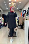 2949 Bürümcük Tunik Siyah Siyah