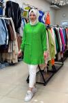 2949 Bürümcük Tunik Yeşil Benetton Yeşil