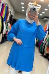 2949 Bürümcük Tunik Mavi Mavi