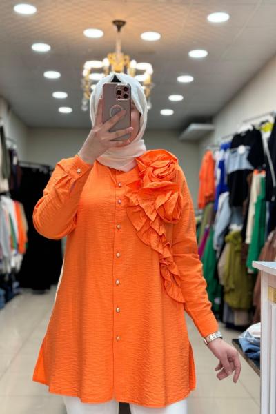 2972 Güllü Tunik Turuncu Turuncu