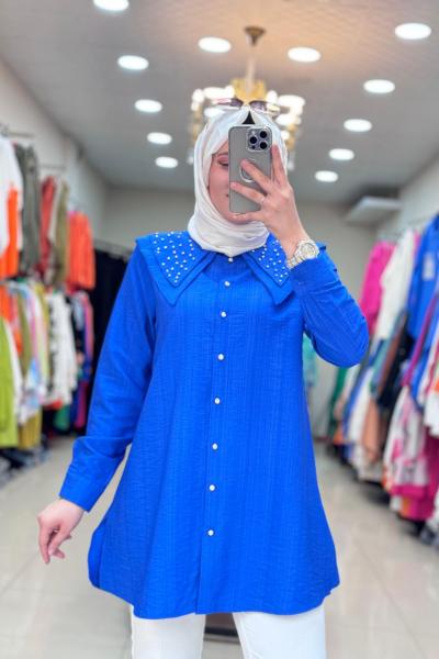 2997 BAHAR GÖMLEK  Saks Mavisi