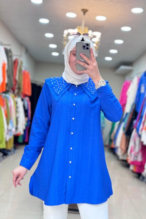 2997 BAHAR GÖMLEK  Saks Mavisi