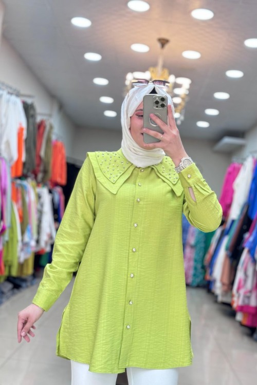 2997 BAHAR GÖMLEK  Yağ Yeşili