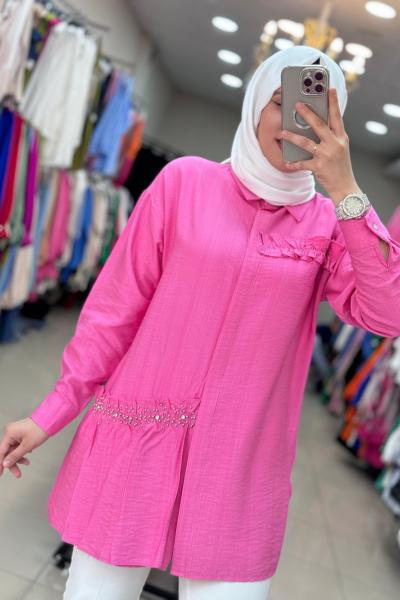 2998 Esio gömlek Pembe