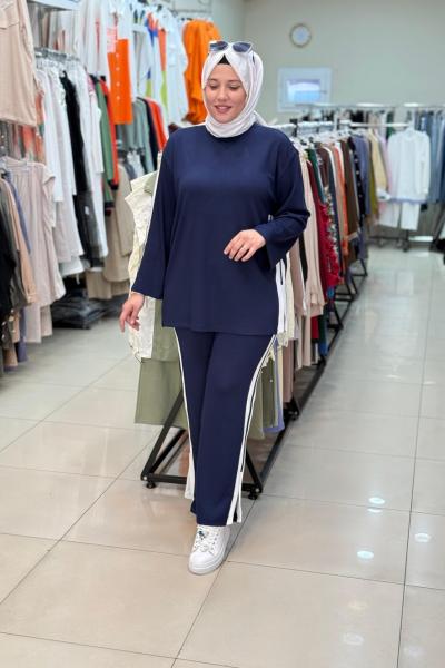 3047 KONTRAST GARNİ TAKIM Lacivert