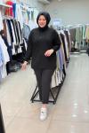 3052 YILDIZ MOTİFLİ SWEATSHIRT Siyah