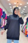 30644 BASIC TUNİK  Siyah