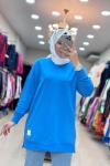 30644 BASIC TUNİK  Mavi