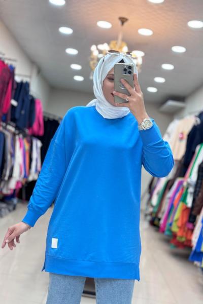 30644 BASIC TUNİK  Mavi