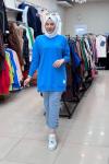 30644 BASIC TUNİK  Mavi