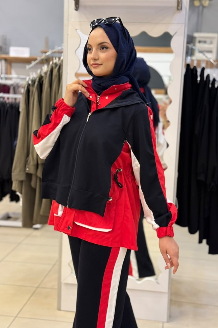 3200 Masimo Takım SİYAH-KIRMIZI
