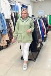 3202 CEPLİ SWEAT CEKET  Mint Yeşili