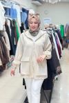 3202 CEPLİ SWEAT CEKET  Bej