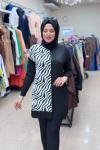 35022 ZEBRA DESENLİ TRİKO Siyah