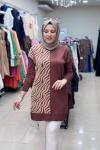 35022 ZEBRA DESENLİ TRİKO Kahverengi